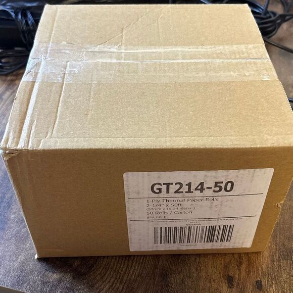 NEW 50 rolls Gorilla Printer Thermal Paper Receipt Roll 2-1/4" x 50' BPA Free - Picture 3 of 4